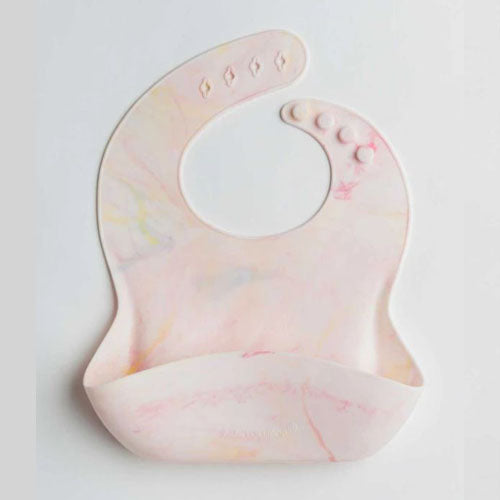 Loulou Lollipop Silicone Bib - Rainbow Tie Dye