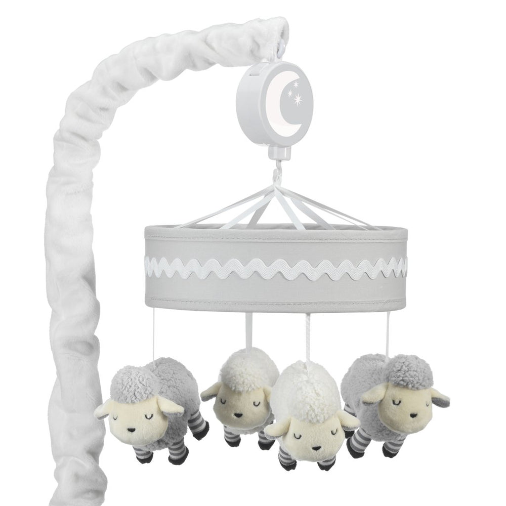 Little Sheep Gray/White Musical Baby Crib Mobile 697018