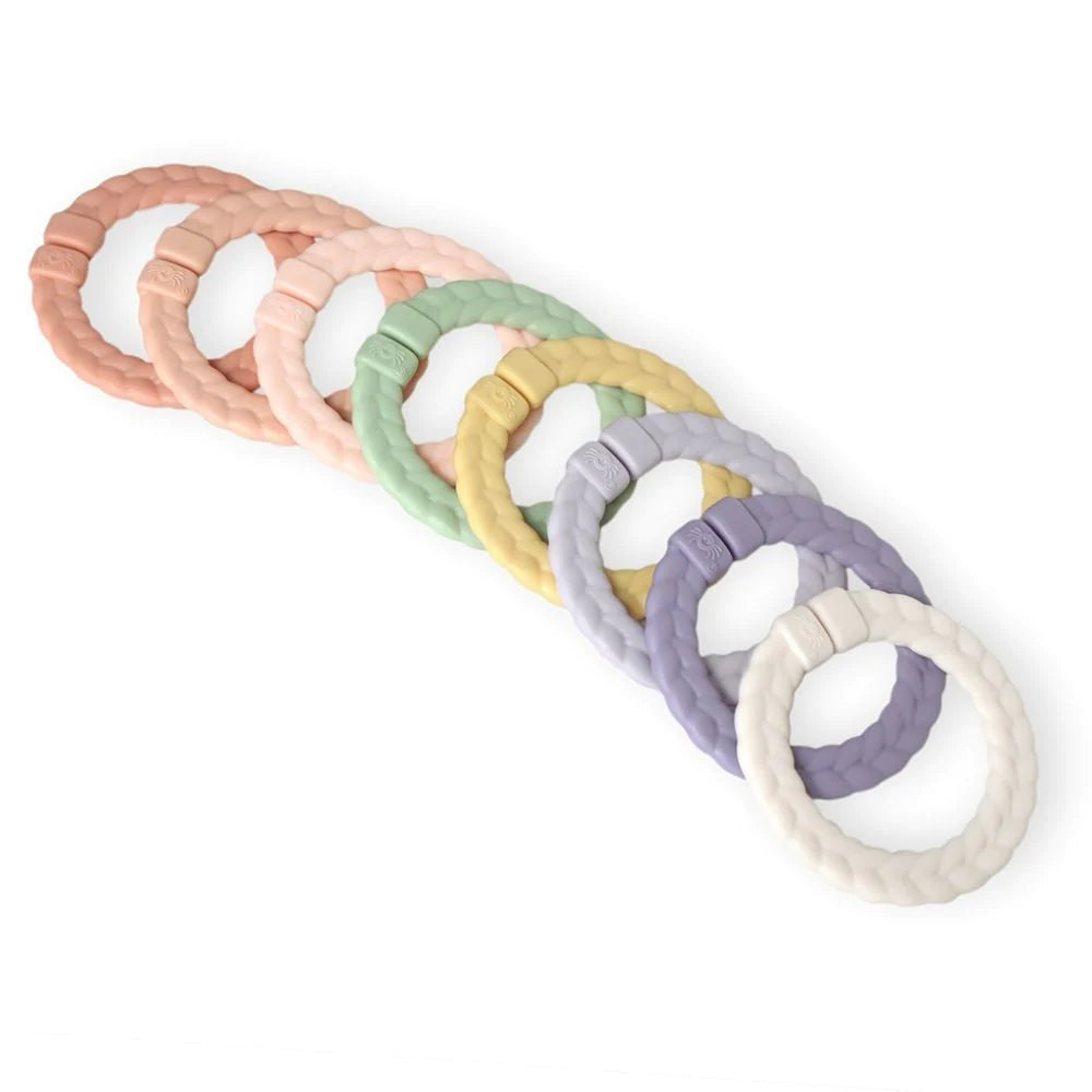 Itzy Ritzy Linking Ring Set - Pastel Rainbow