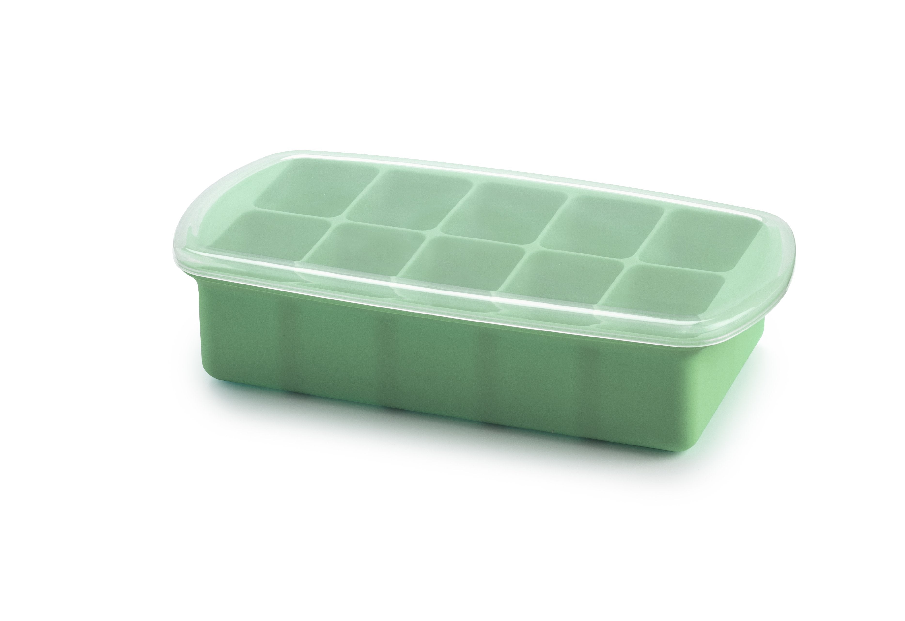 melii Silicone Baby Food Freezer Tray with Lid (Mint)