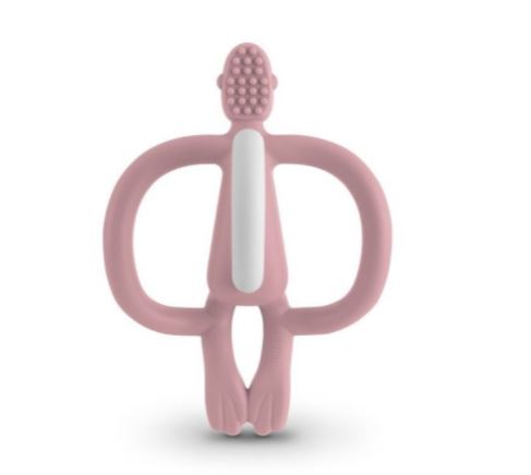 Matchstick Monkey Teething Toy - Dusty Pink  MM-T-010