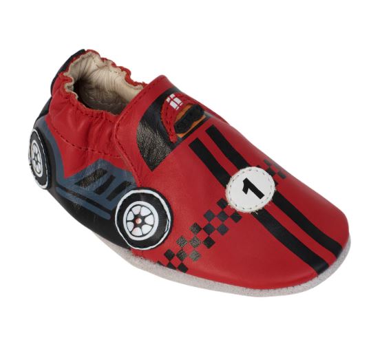 Robeez soft sole shoes- Racer Red