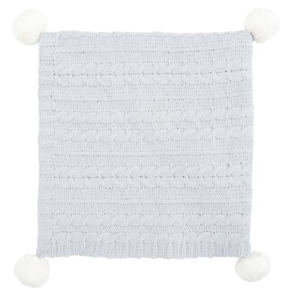 Elegantbaby Blanket Pom Chenileg Grey E89424