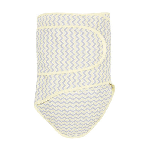 Miraclebaby Blanket Chevrons with Yellow Trim