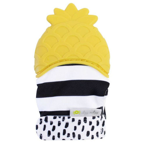Itzy Ritzy Silicone Teething Mitts - Pineapple