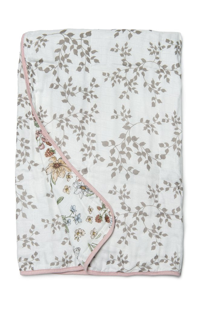 Loulou Lollipop Muslin Quilt Blanket - Secret Garden