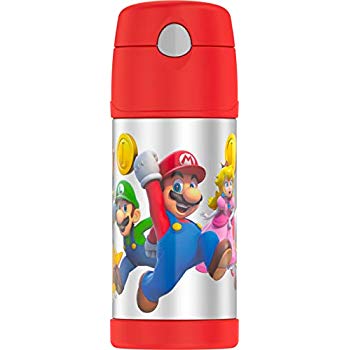 Thermos Funtainer Straw Bottle Super Mario