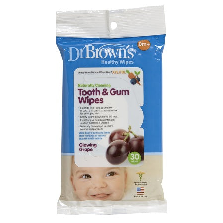 Dr Brown's Tooth and Gum Wipe 30pk