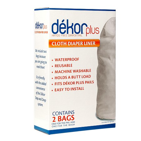 Dekor Plus Diaper Pail Cloth Diaper Liner - 2pk