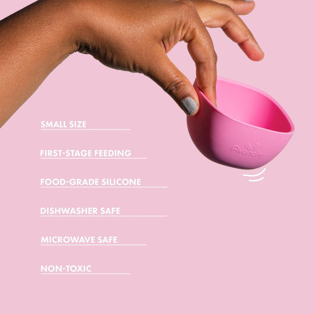 Avanchy La Petite Mini Silicone Bowl - Pink  AV-MISLPBBL