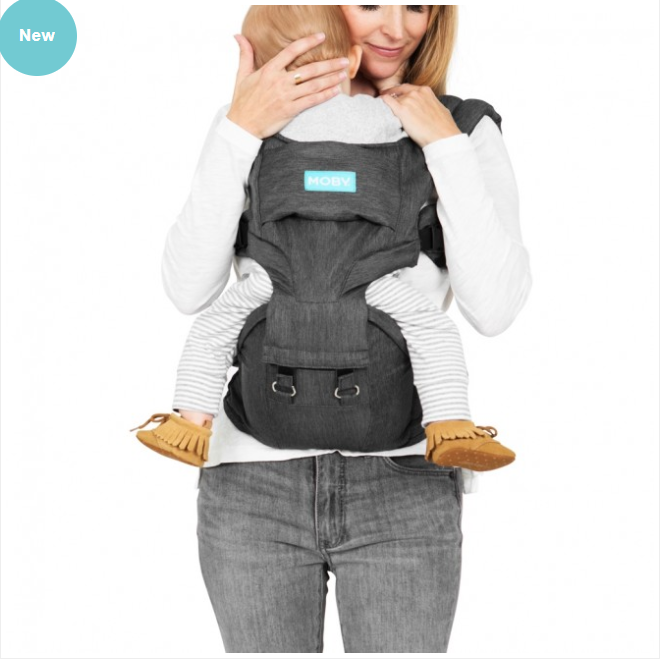 Moby 3 in 1 Carrier & Hipseat Grey