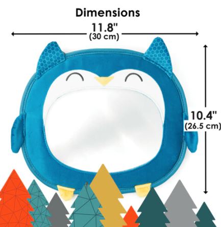 Diono Baby Easy View Mirror - Owl 40117-GL