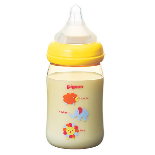 Pigeon Plastic Bottle With Silicone Nipple - Animals SS 0-3 Months 160ml 00341