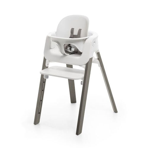 Stokke Steps High Chair Hazy Grey with White Seat Babyset