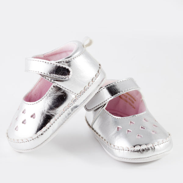 Tendertoes Girl Silver Shoes 5114