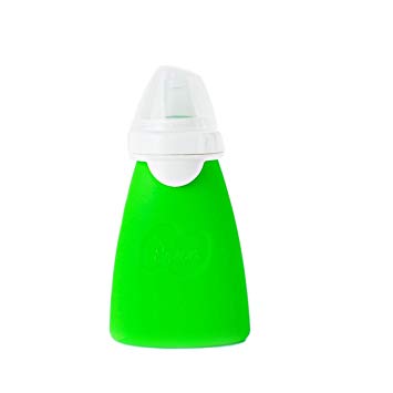 Sili Squeezer with Eeeze 6 OZ Spill Proof Reusable Pouch - Green