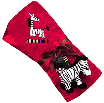 Kushies Zebra Blanket Red
