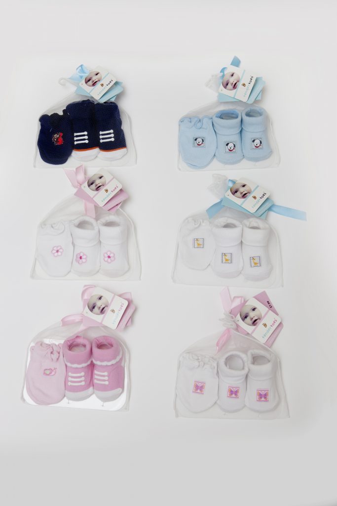 Tender Toes Socks&Mittens in a Mesh Gift Bag Assorted 0-12 5273