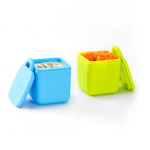 Omielife Silicone Dip Container - Blue/Lime