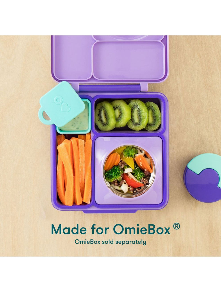 Omielife Silicone Dip Container - Blue/Lime