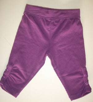 CR KIDS Little Girls Slightly Cinched Capri Legging - Purple