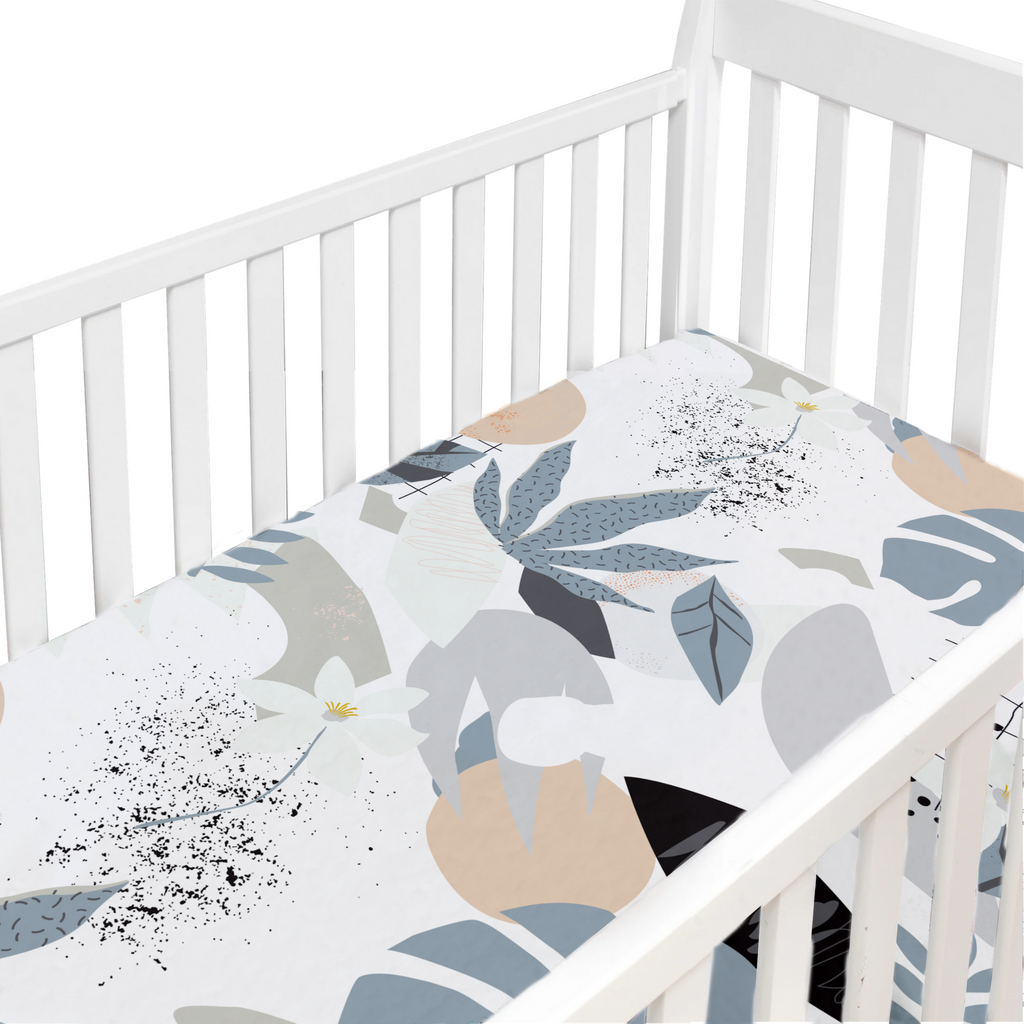 Kushies Percale Dream Crib Sheet - Palm Breeze (S730-212)