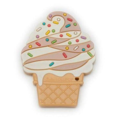 Loulou Lollipop Silicone Teether Single - Chocolate Ice Cream