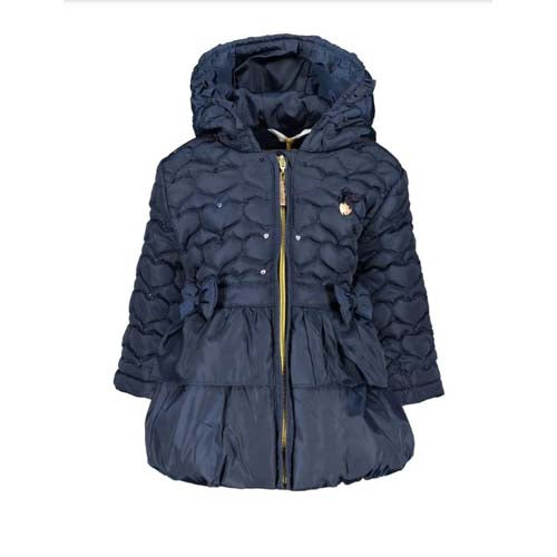 Le Chic Coat Heart Shaped Quilt Navy