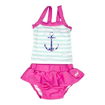 Baby Banz 2pc Swimsuit Girls Anchor Tank