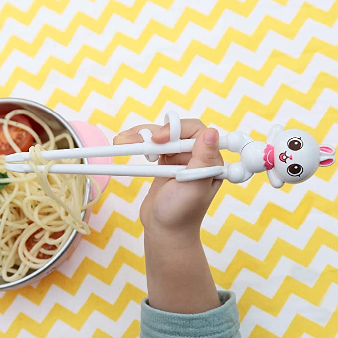Edsion Friends Stainless Chopsticks (Right-Handed) - Owl ED7039
