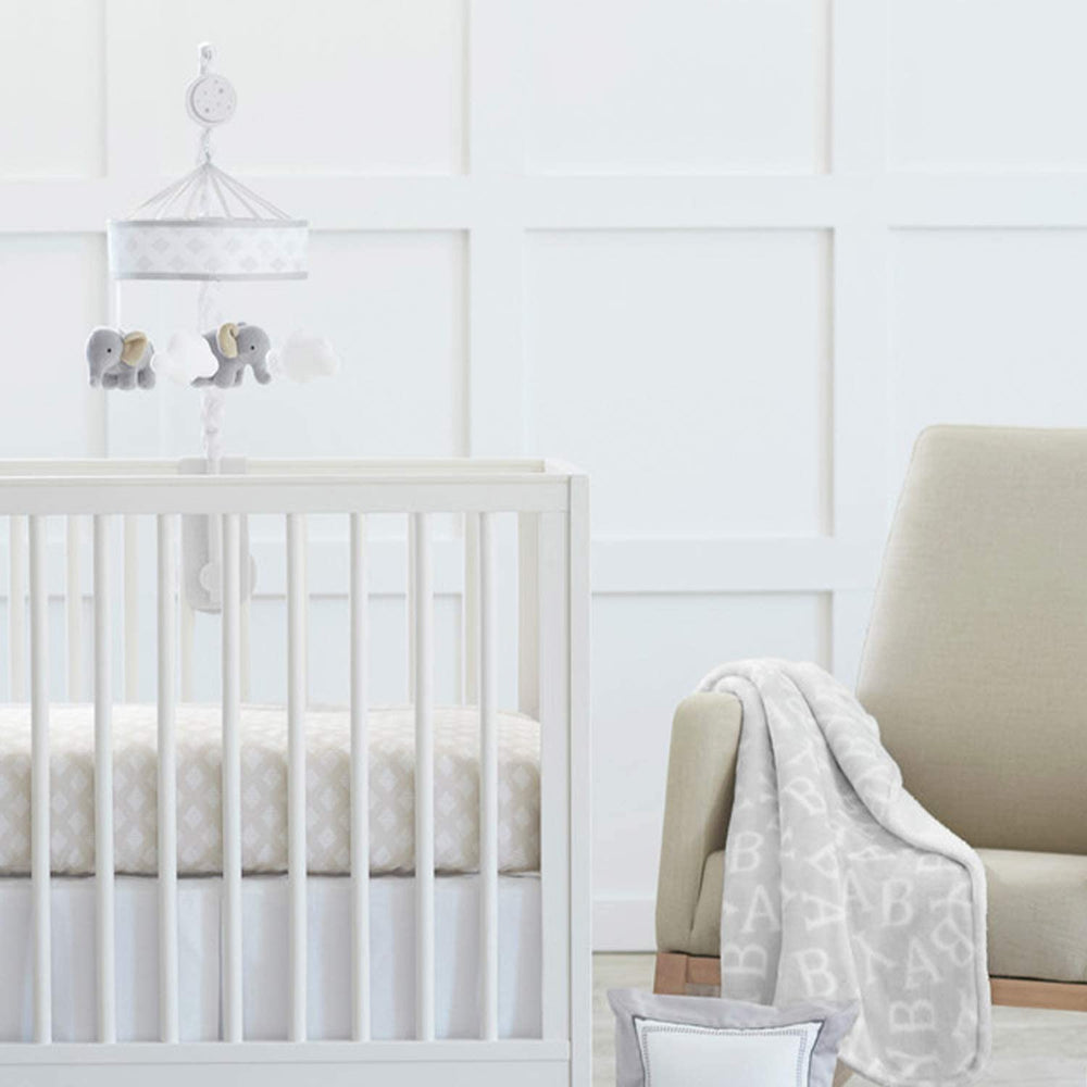 Just Born Baby Neutral Elepants & Clouds Musical Mobile Neutral
