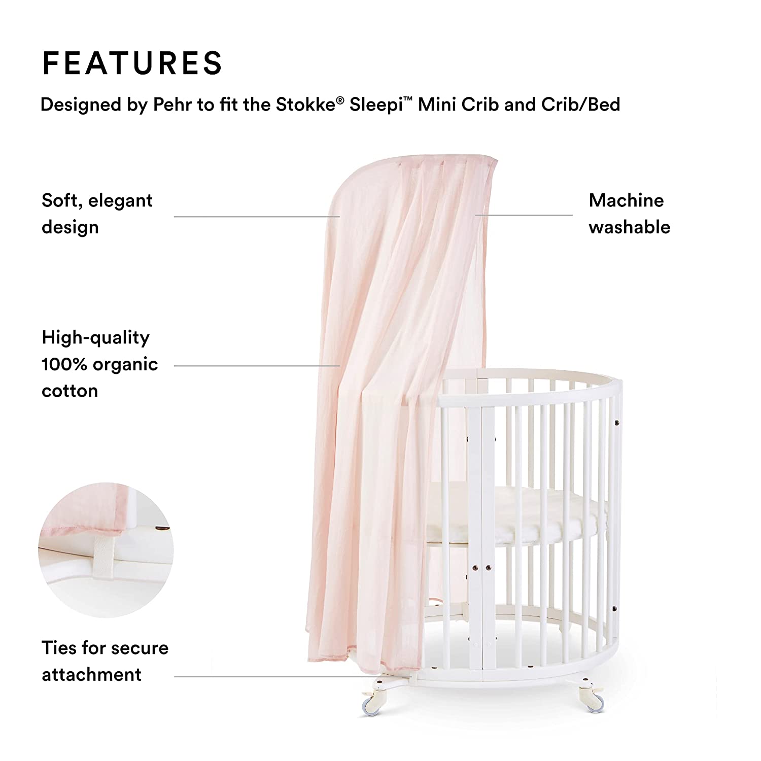 stokke crib canopy Stokke Sleepi V3 Canopy Pehr