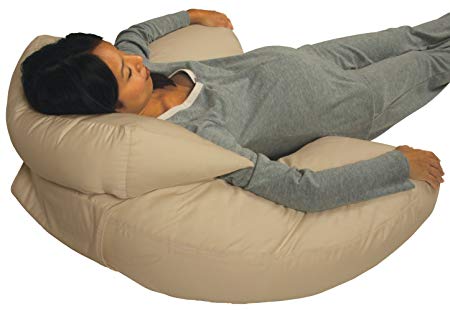 Leachco Body Bumper Pregnancy/Maternity Contoured Body Pillow System - Khaki