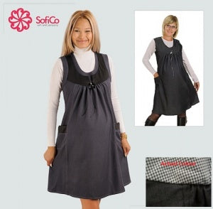 Sofi Co Dress with Pockets - Black/White