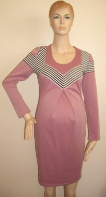 Sofi Co Striped Dress - Rose Pink