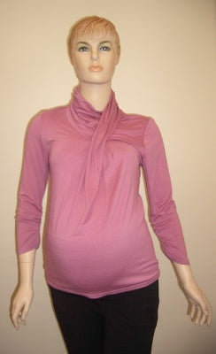 Sofi Co Cinched Sleeve Top - Rose Pink