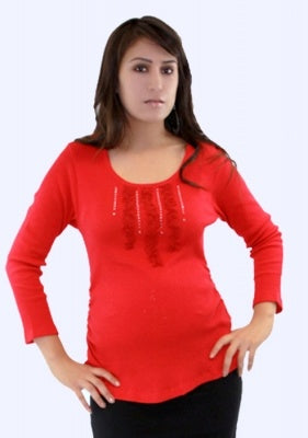 TM Maternity Maternity Top Red