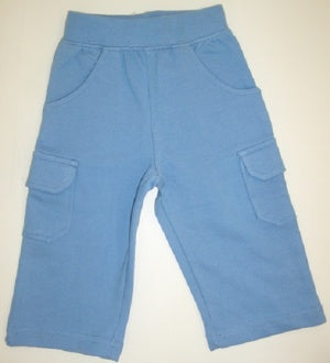 Minibamba Terry Pull On Pants - New Blue