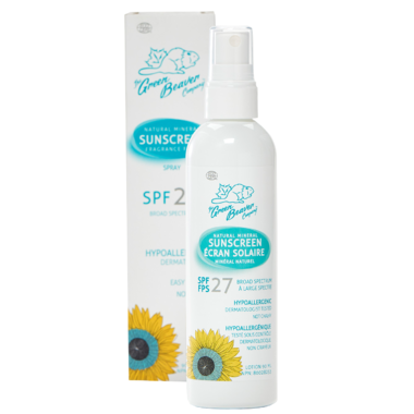 Green Beaver Natural Mineral Sunscreen Spray SPF27 90ml