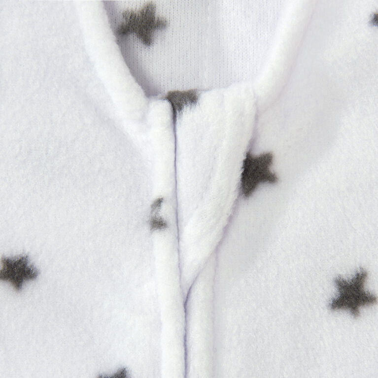 HALO SleepSack Swaddle - Micro Fleece - Charcoal Stars
