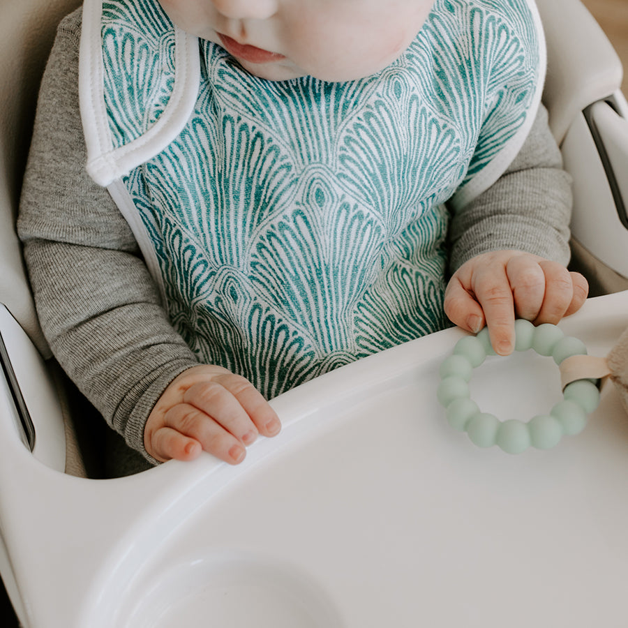 Aden + Anais Classic Snap Bib - Paisley Teal 3pk