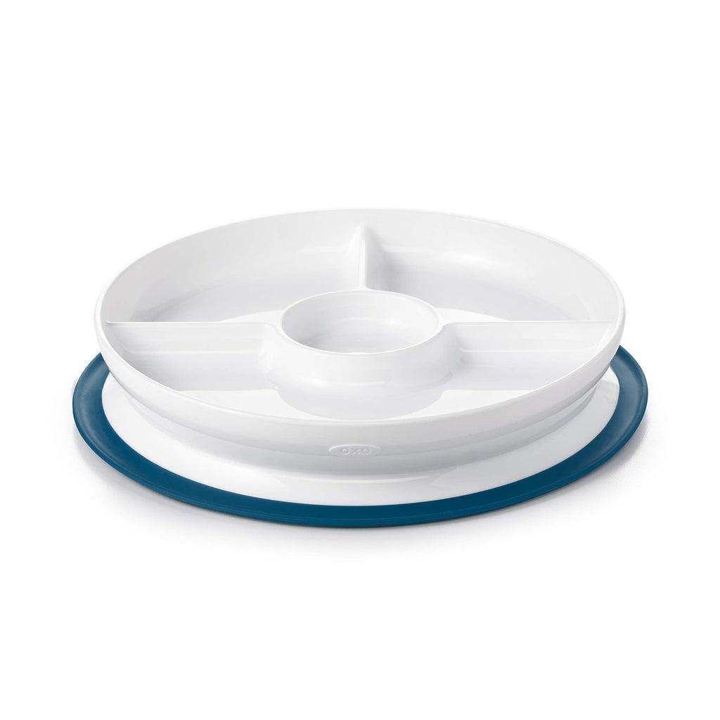 Oxo Stick & Stay Divided Plate Navy