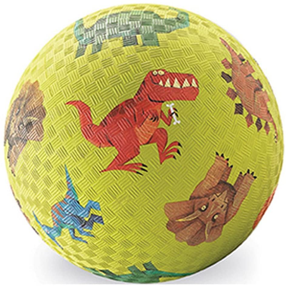 Crocodile Creek 7" Playground Ball - Dinosaurs Green 21403