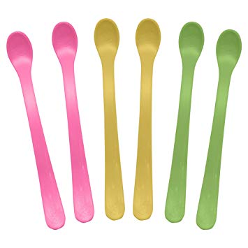 Green Sprouts Sprout Ware Infant Spoon 6pk Pink Assortment