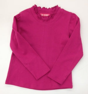 CR KIDS Turtle Neck With Double Marrow Edge Neckline