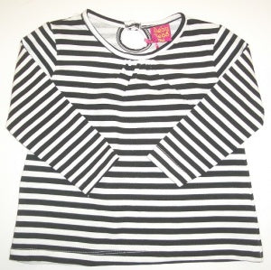 Nass Long Sleeve Striped Top - Combo Pure White 9m