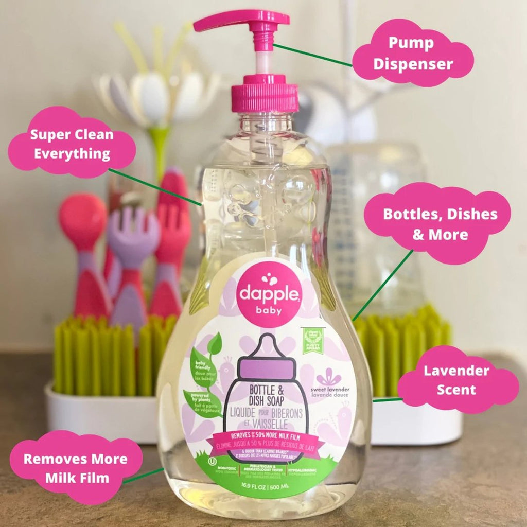 Dapple Baby Bottle & Dish Soap 500ML - Lavender