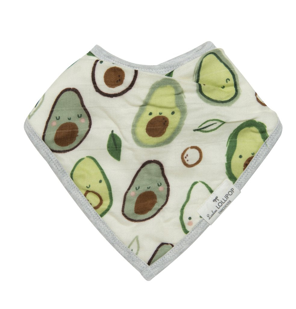 Loulou Lollipop Bandana Bib Set - Avocado