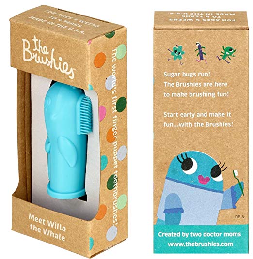 The Brushies Baby Toothbrush Puppet Willa Whale