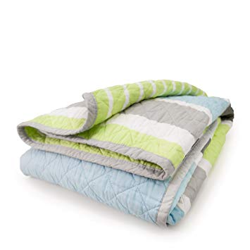 CoCalo Mix & Match Reversible Coverlet Candy Stripe
